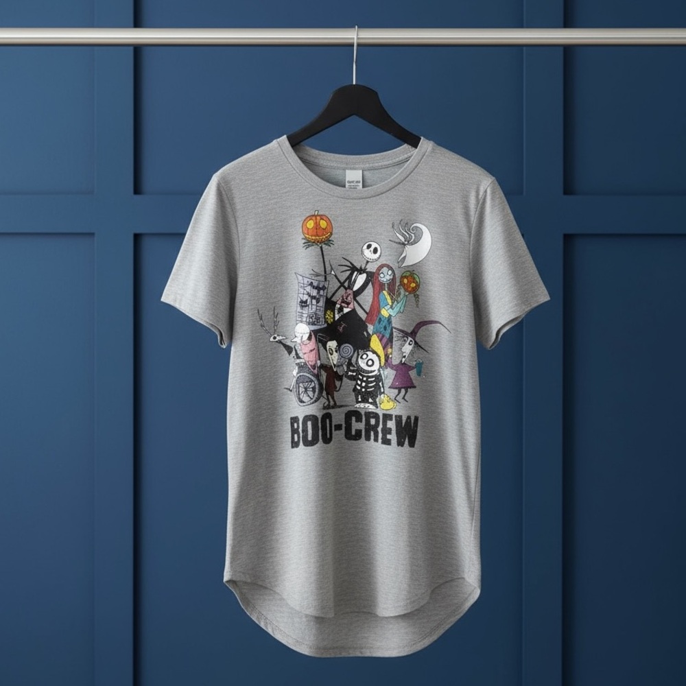 Disney Nightmare Before Christmas Tee - Gray - Size: XL Juniors (NEW)